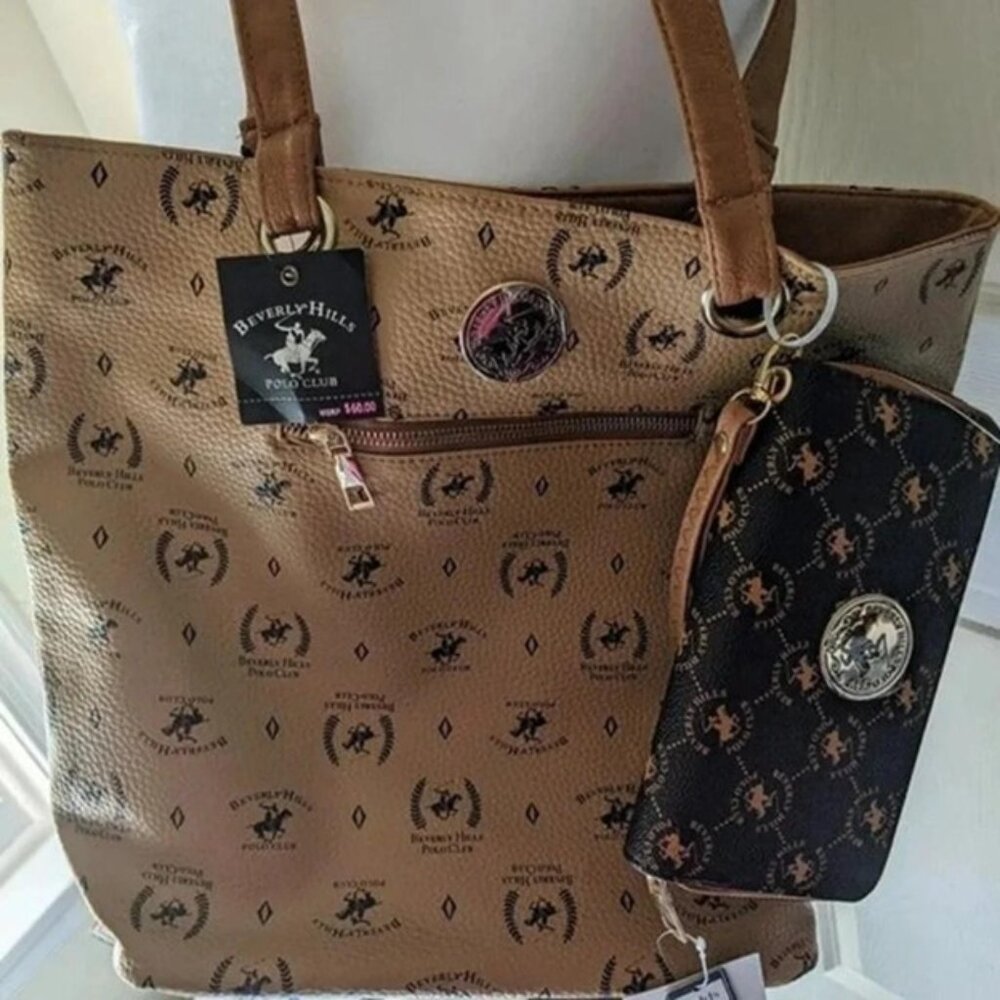 Beverly Hills Polo Club Shoulder Bag and Wristlet NWT